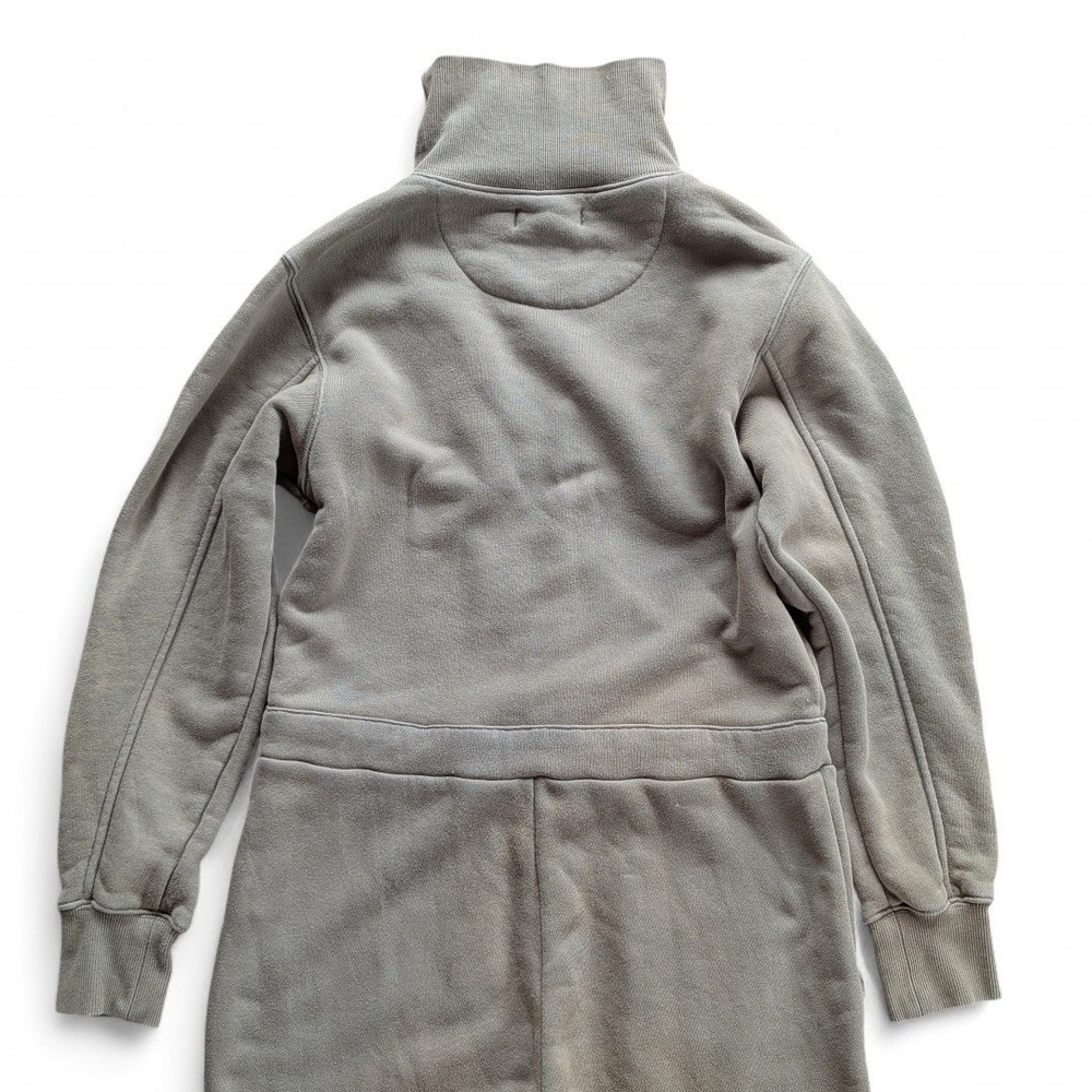 Alex Mill Cotton Terry Zip Front Jumpsuit Military Green Sz S - Picture 10 of 14